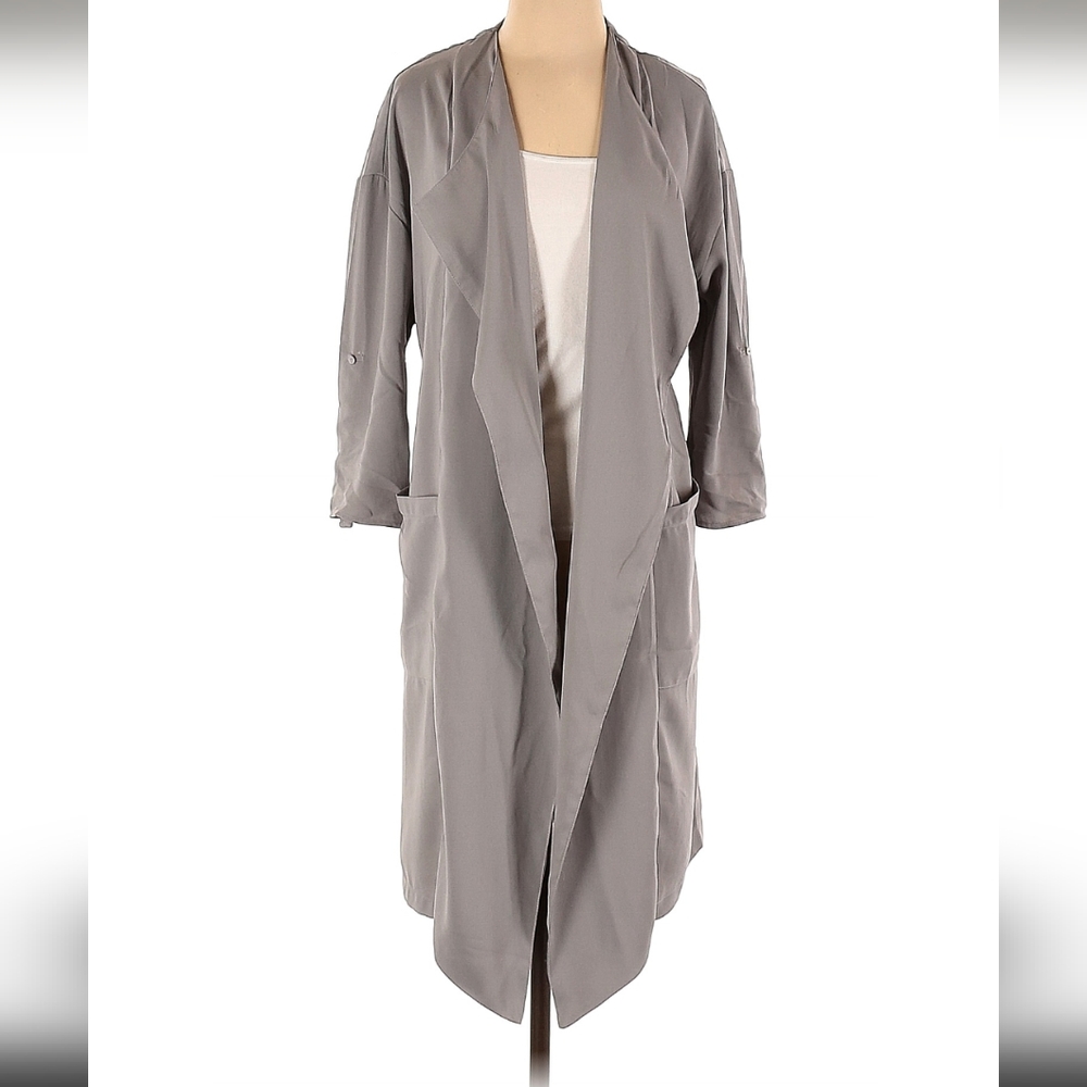 Gray duster cardigan